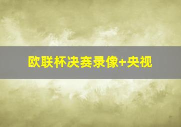 欧联杯决赛录像 央视